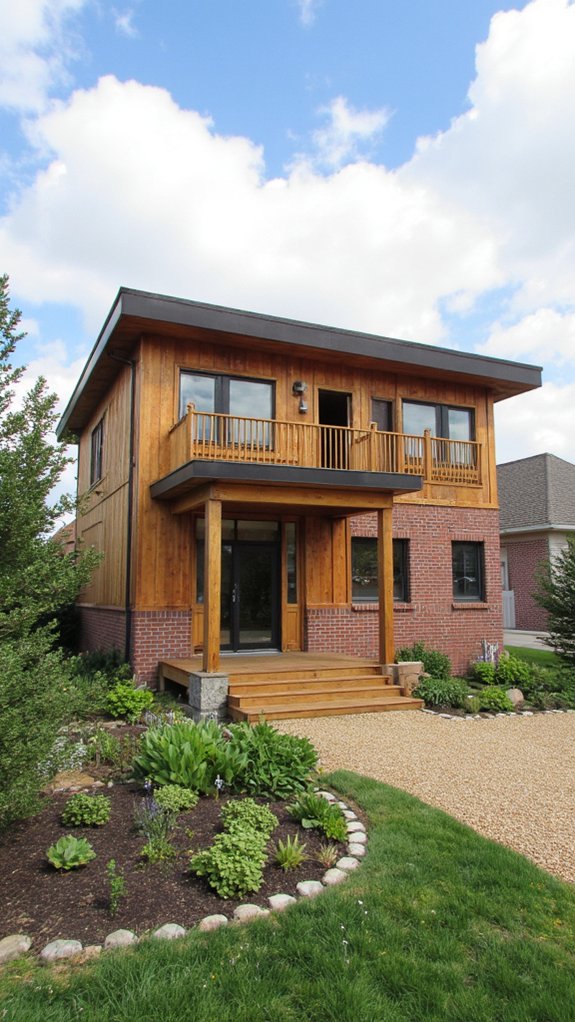 sustainable l shape design materials