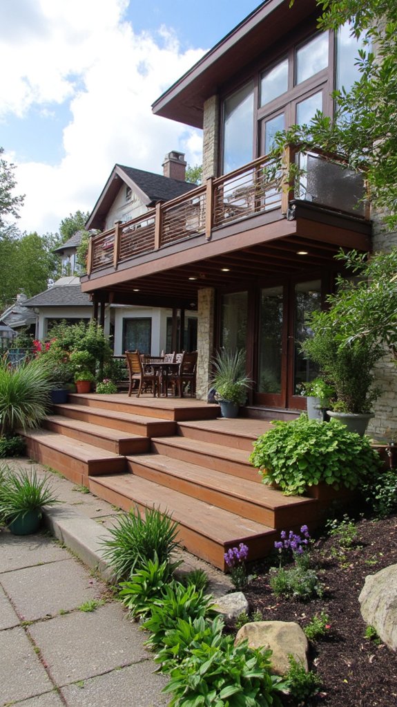 sustainable multi level deck design