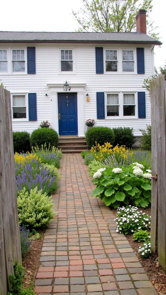 symmetrical garden bed design