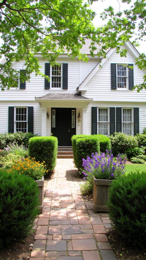 symmetrical garden elegance achieved