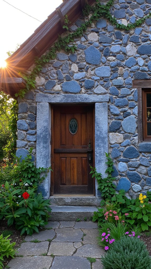 textured blue stone elegance