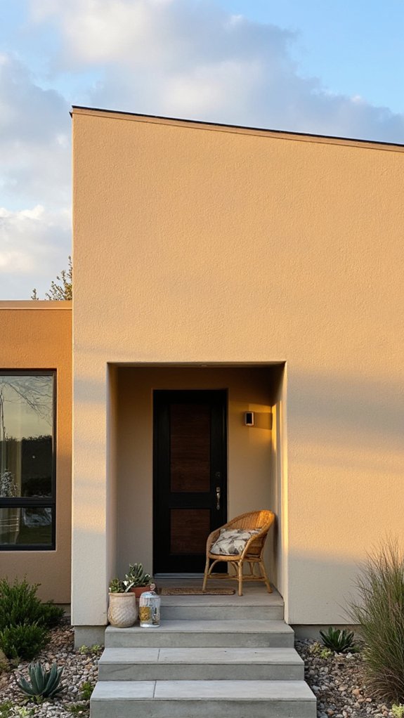 textured layered stucco finishes