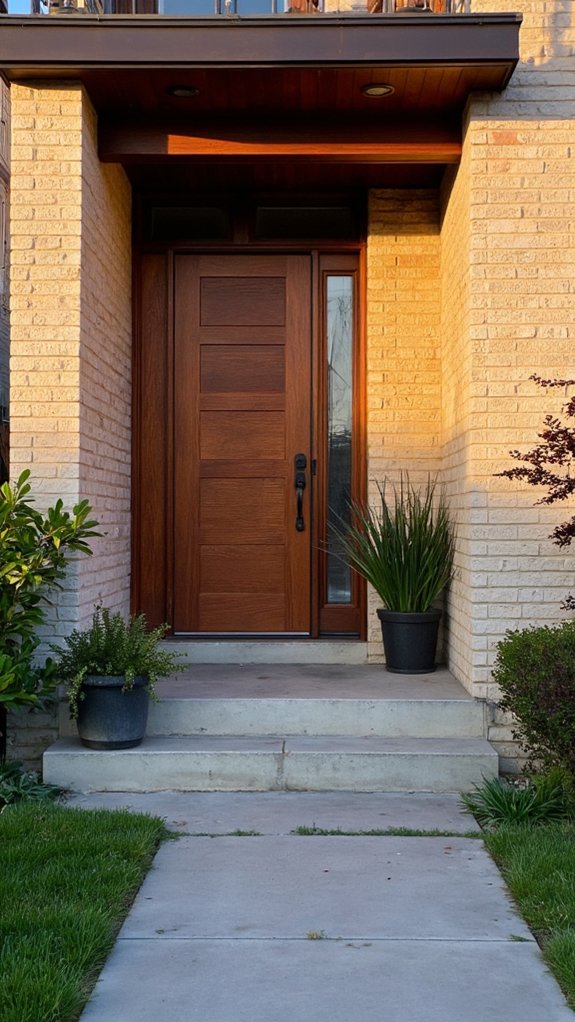 textured panels enhance curb appeal