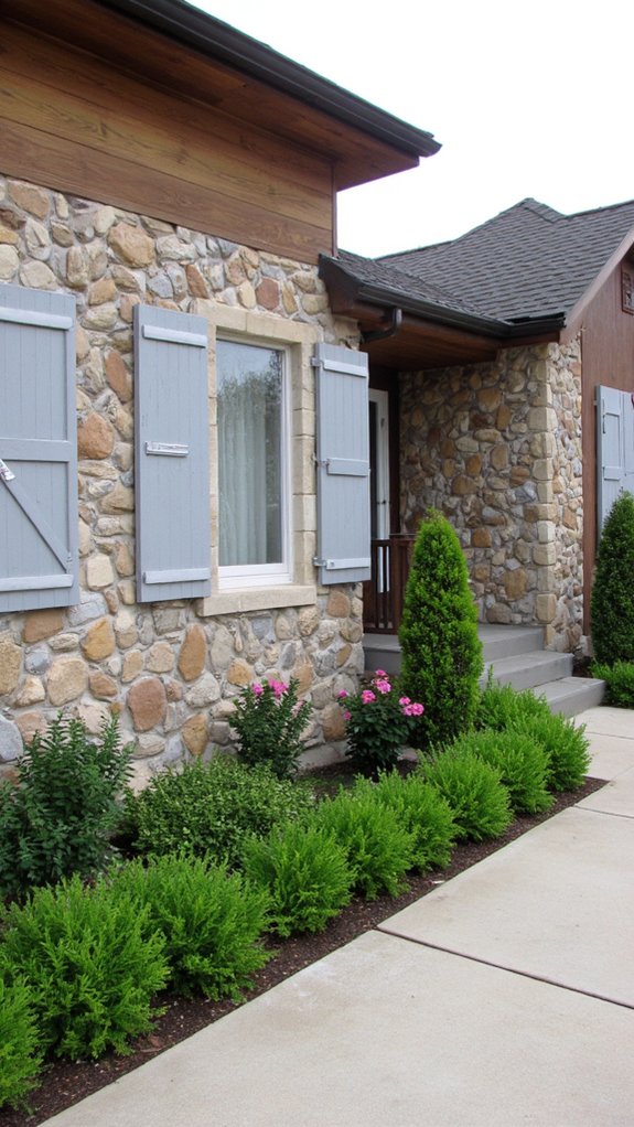 textured shutters enhance aesthetics