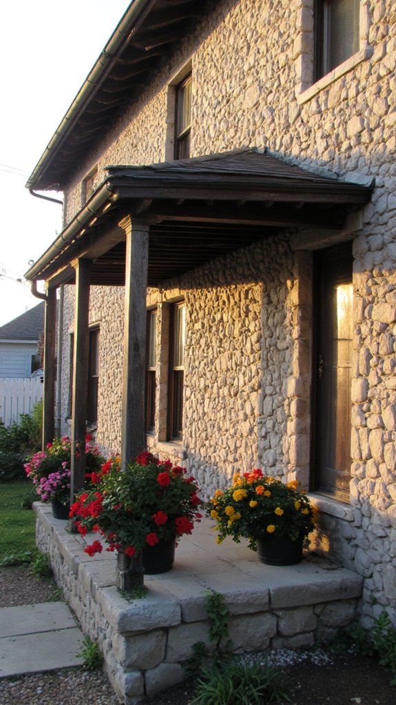 textured stone facade charm