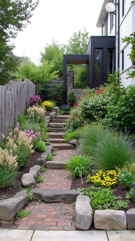 tiered garden design enhancement
