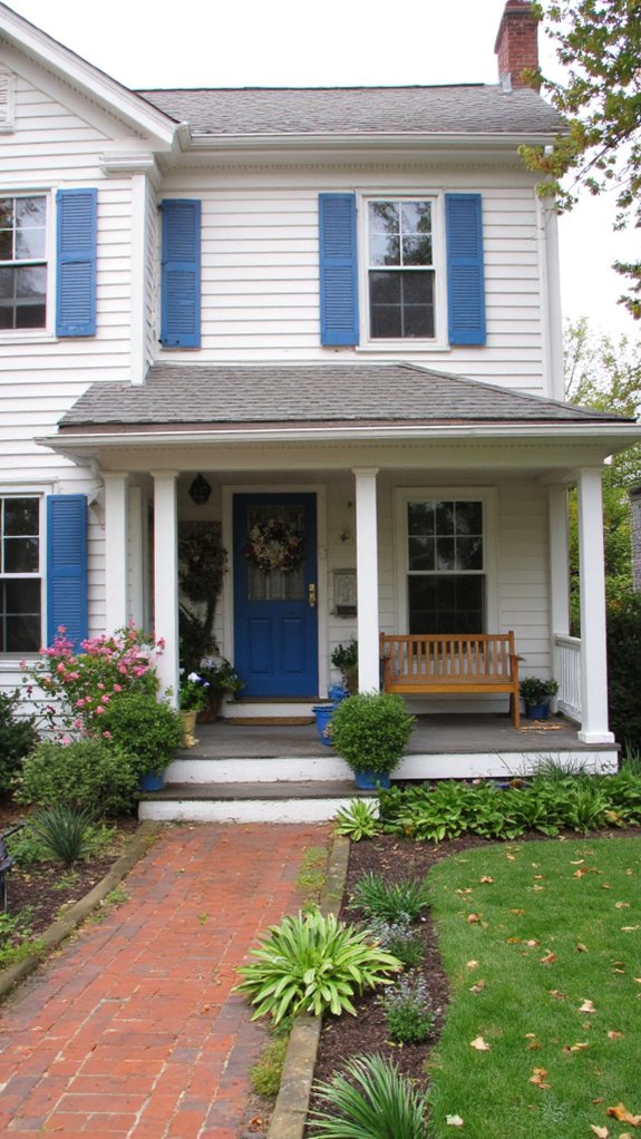 timeless blue and cream