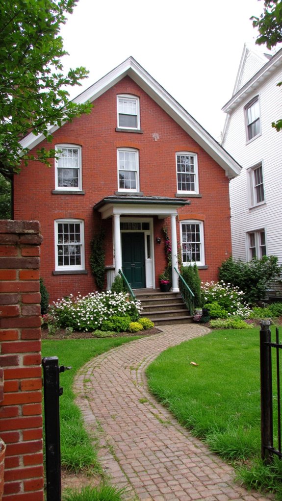 timeless brick colonial charm
