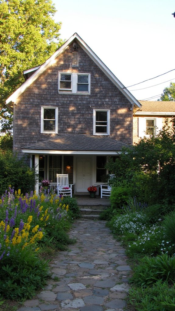 timeless colonial gable roof