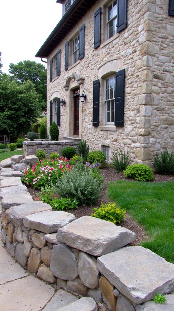 timeless colonial stone walls