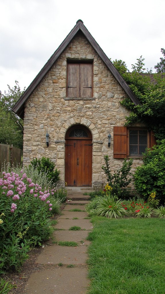 timeless elegant cottage entrance