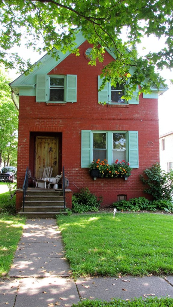 timeless red colonial charm