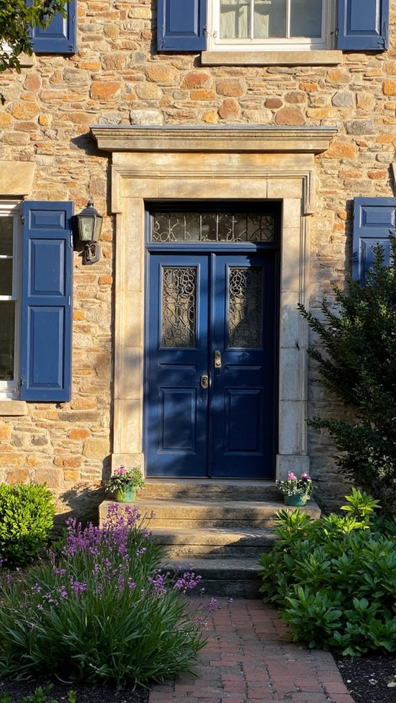 timeless stone dark blue elegance