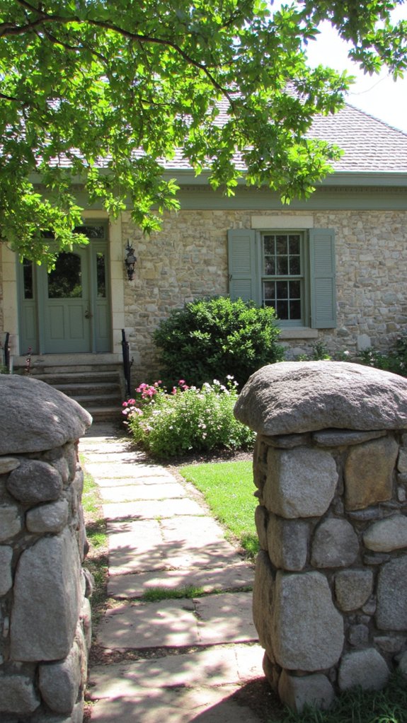 timeless stone wall appeal