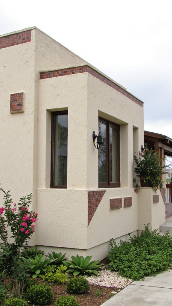 timeless stucco with tiles
