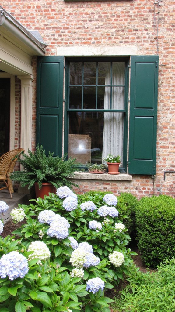 traditional wooden shutters enhance