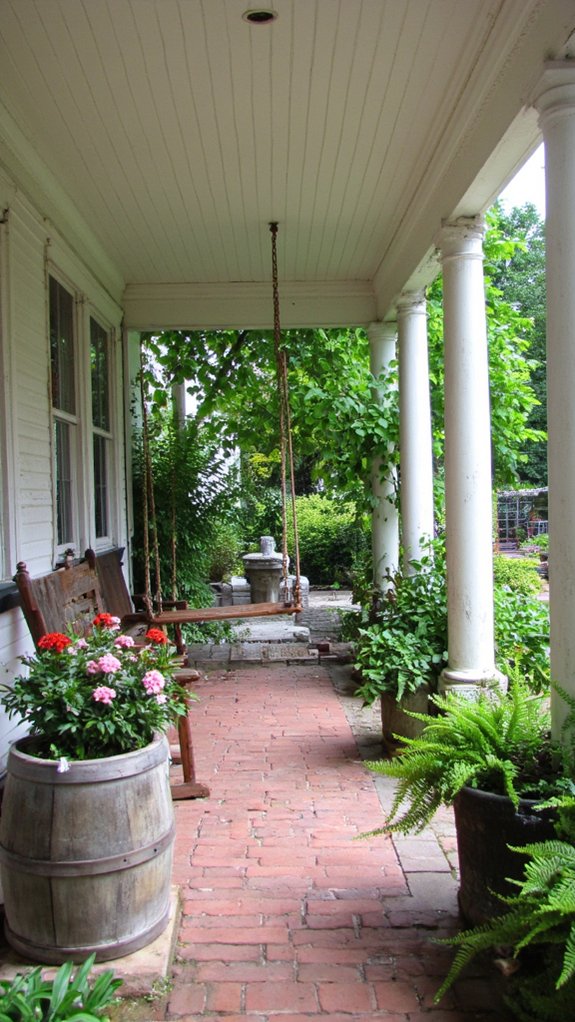 tranquil garden porch retreat