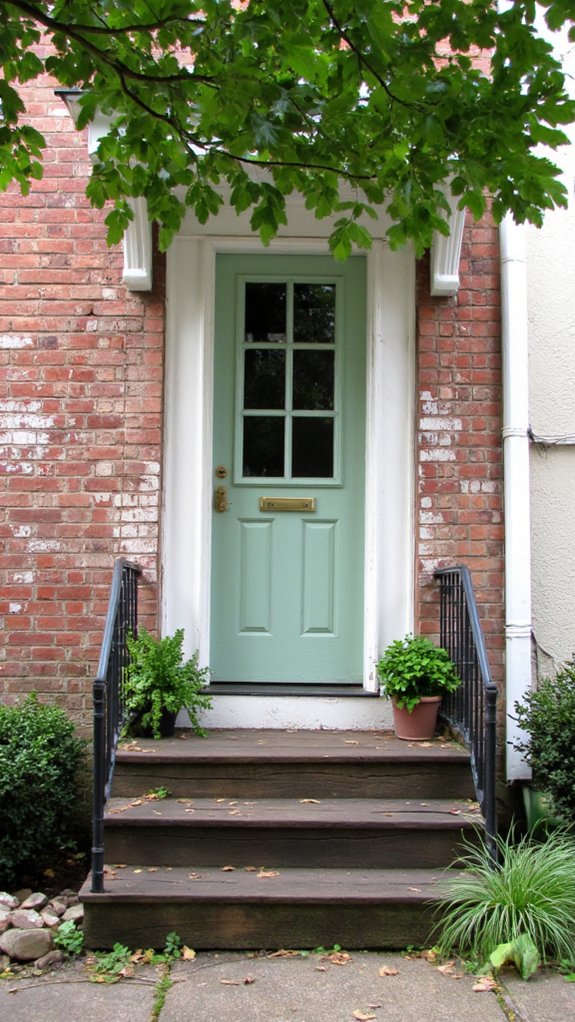 tranquil inviting front door
