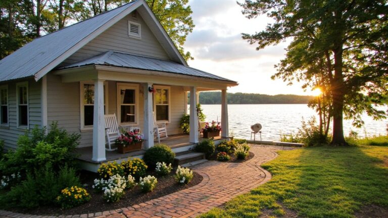 tranquil lakeside cottage designs
