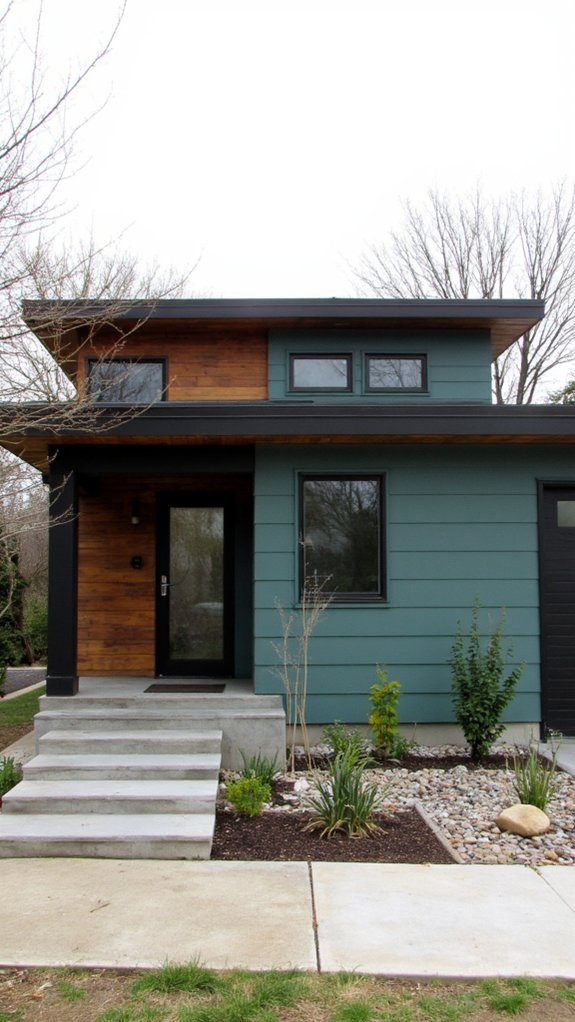 tranquil nature inspired home exterior