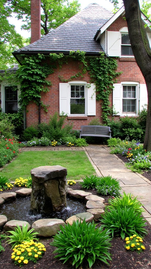 tranquil oasis with water