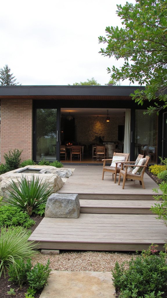 tranquil outdoor meditation space