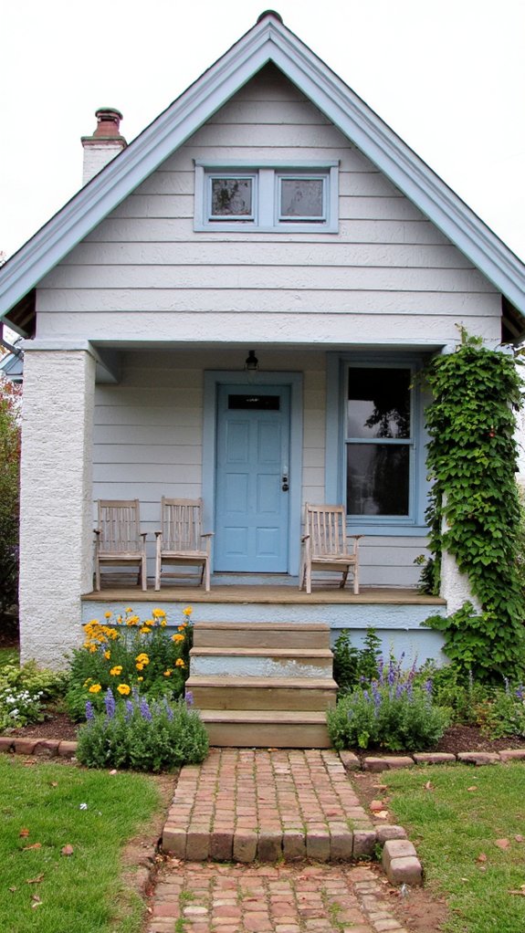 tranquil pale gray blue