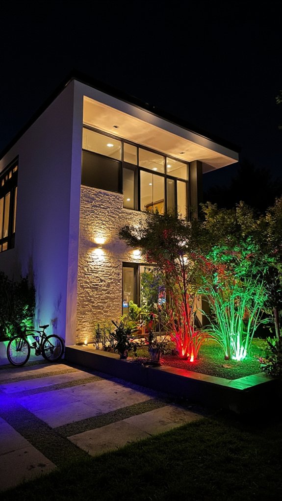 transformative evening lighting displays