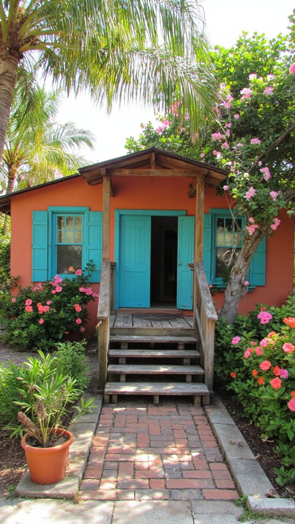 tropical charm with bahama shutters