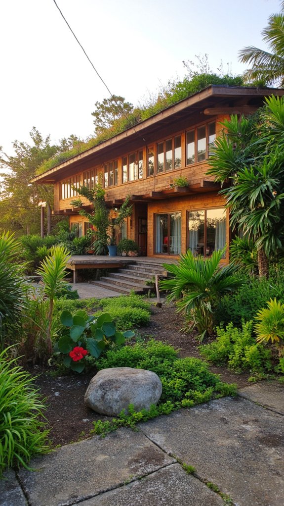 tropical garden oasis escape