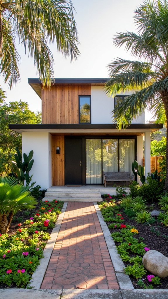 tropical oasis with greenery