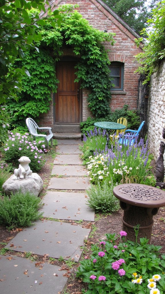 unique garden art accents