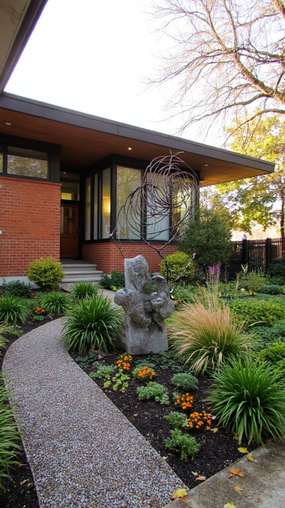 unique garden art accents