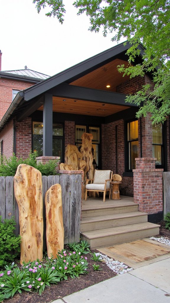 unique wooden art installations