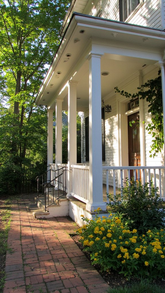 updated porch columns transformed