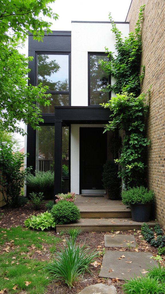 urban greenery monochrome harmony