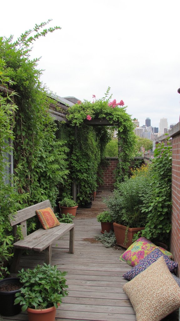 urban rooftop garden oasis