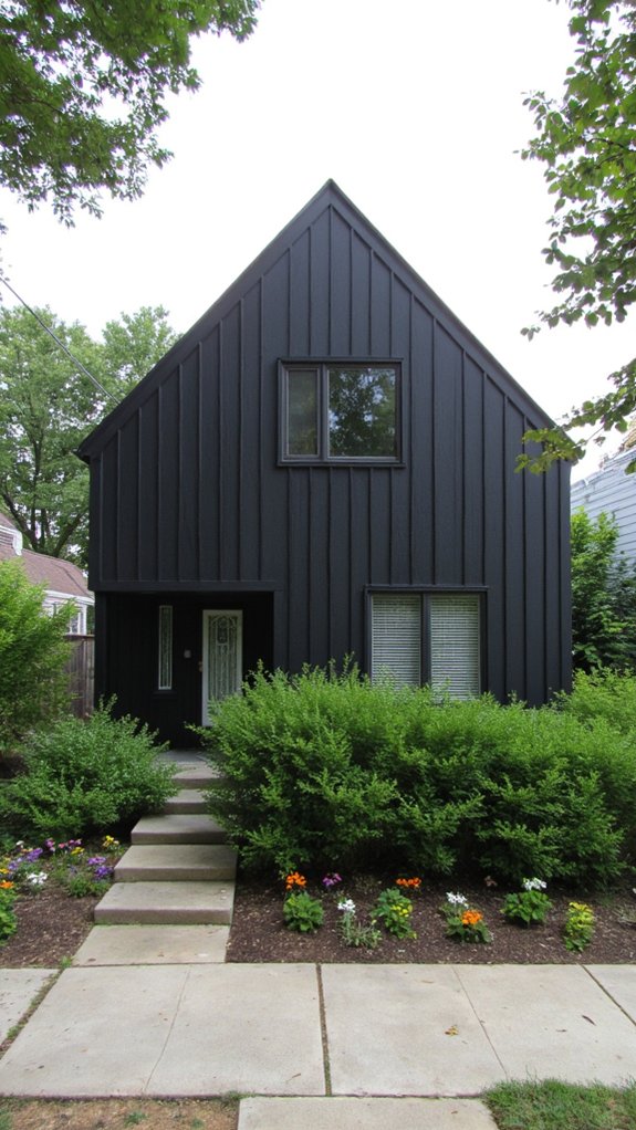 vertical siding enhances height