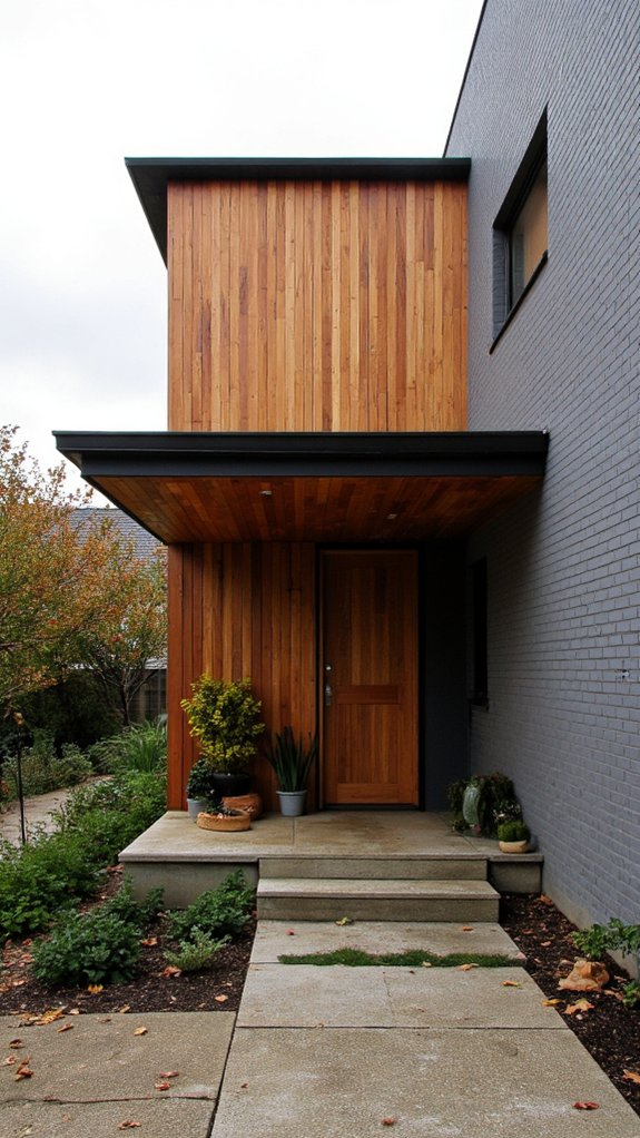 vertical wood slats elevate exteriors