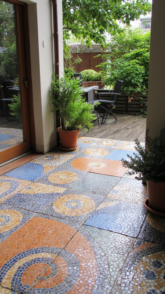 vibrant artistic outdoor space