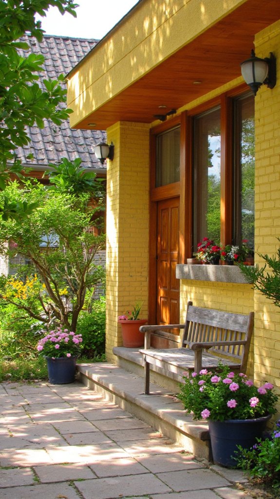 vibrant cheerful home exterior