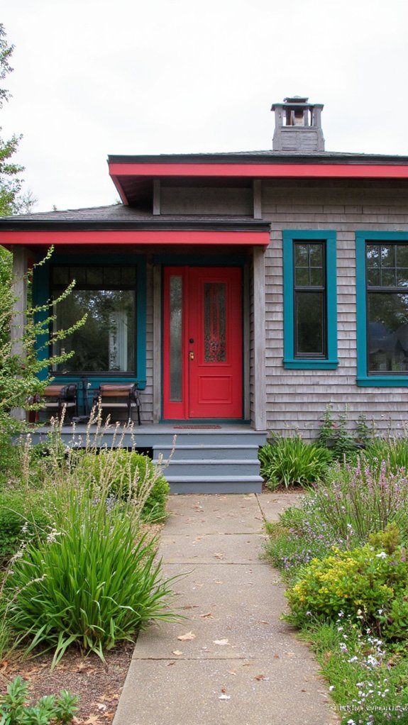 vibrant color accents transform exteriors