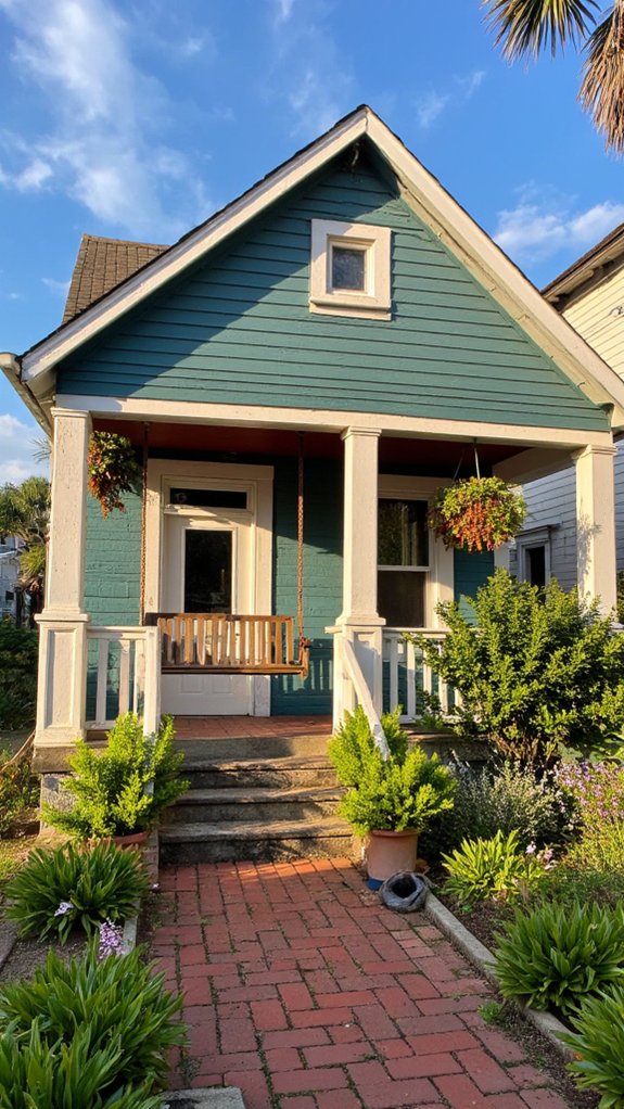 vibrant cottage exterior colors