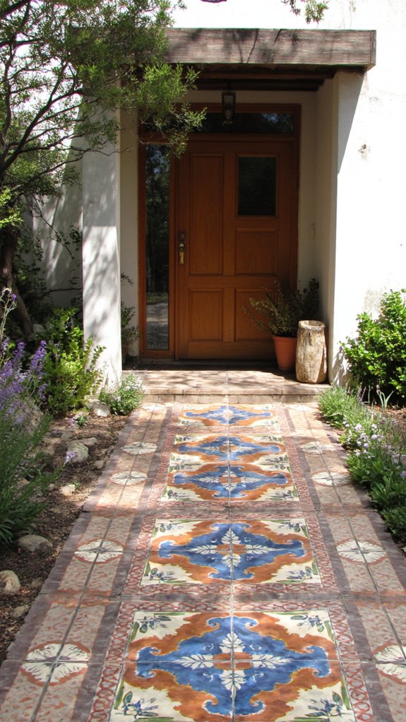 vibrant durable patterned tiles