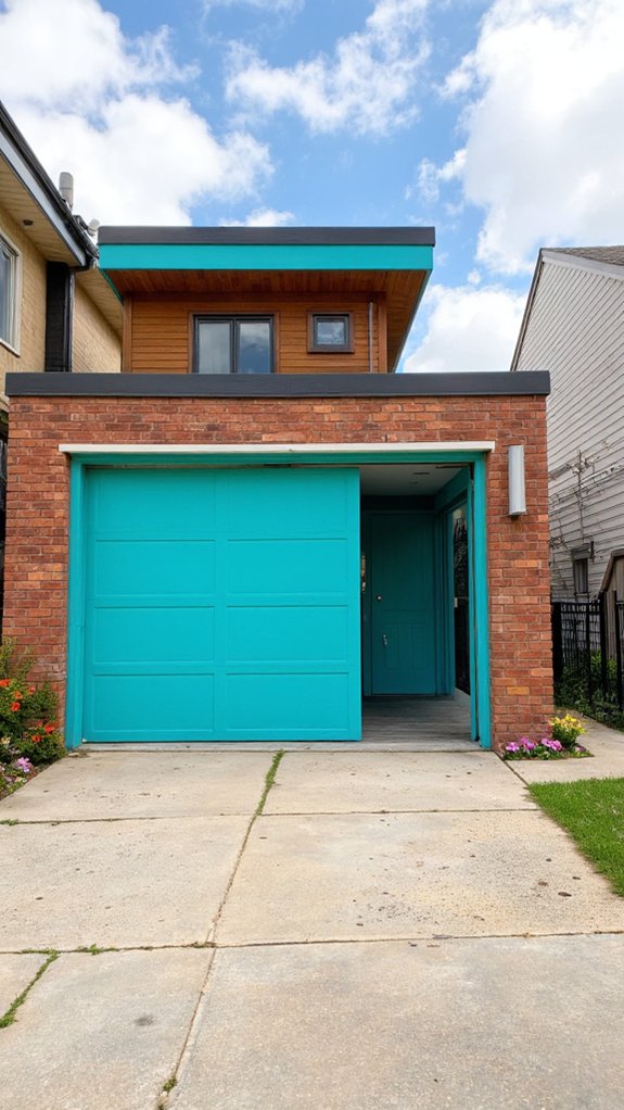 vibrant eye catching garage doors