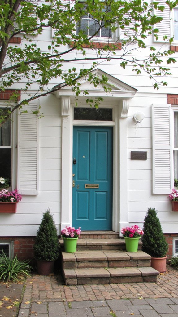 vibrant front door makeover