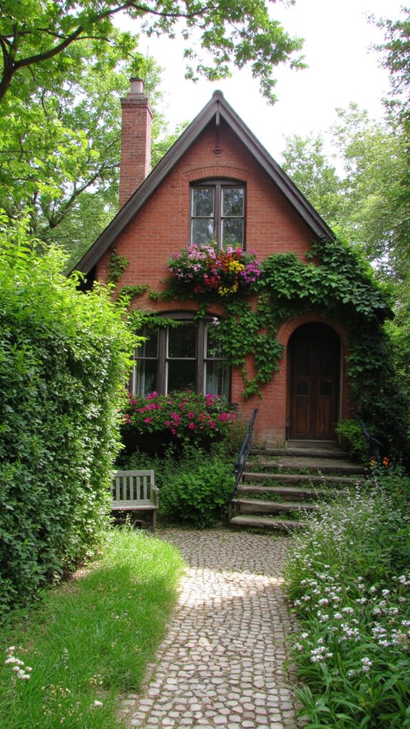 vibrant garden charming cottage
