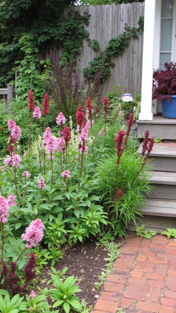 vibrant garden color contrast