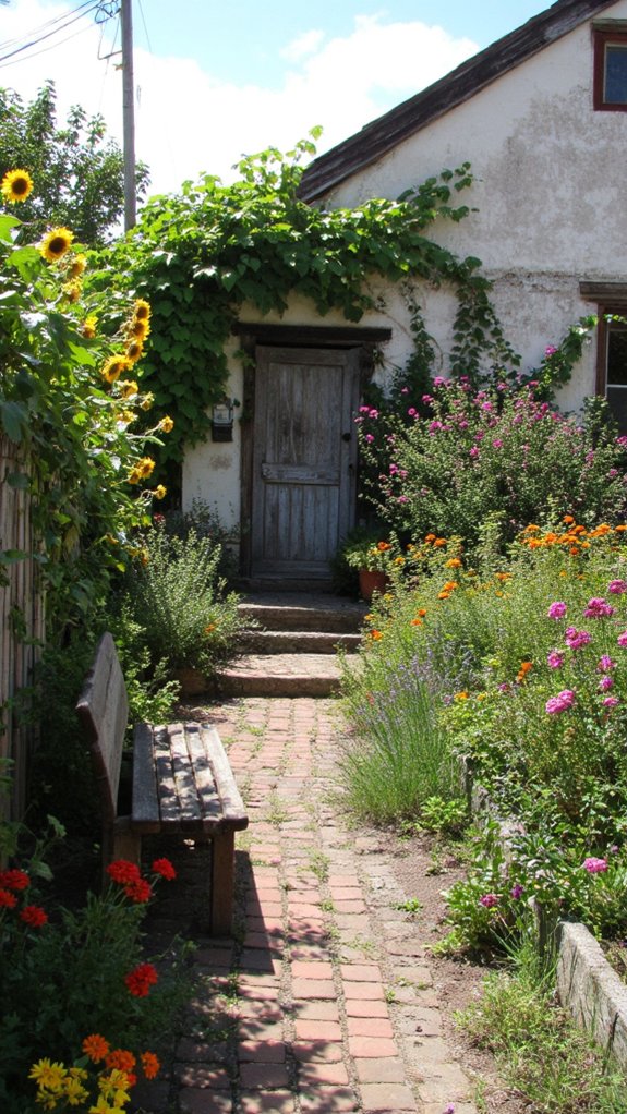 vibrant garden flower combination