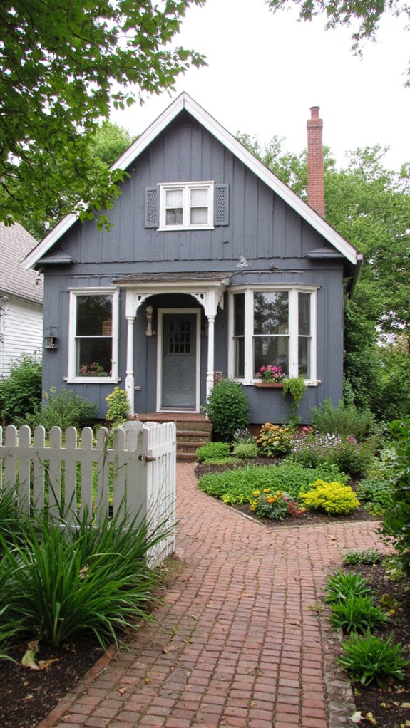 vibrant grey cottage contrast